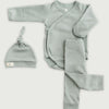 [mm-color:Eucalipto] Set Bienvenido a Casa en color Amarillo Bebé - set de regalo para bebe