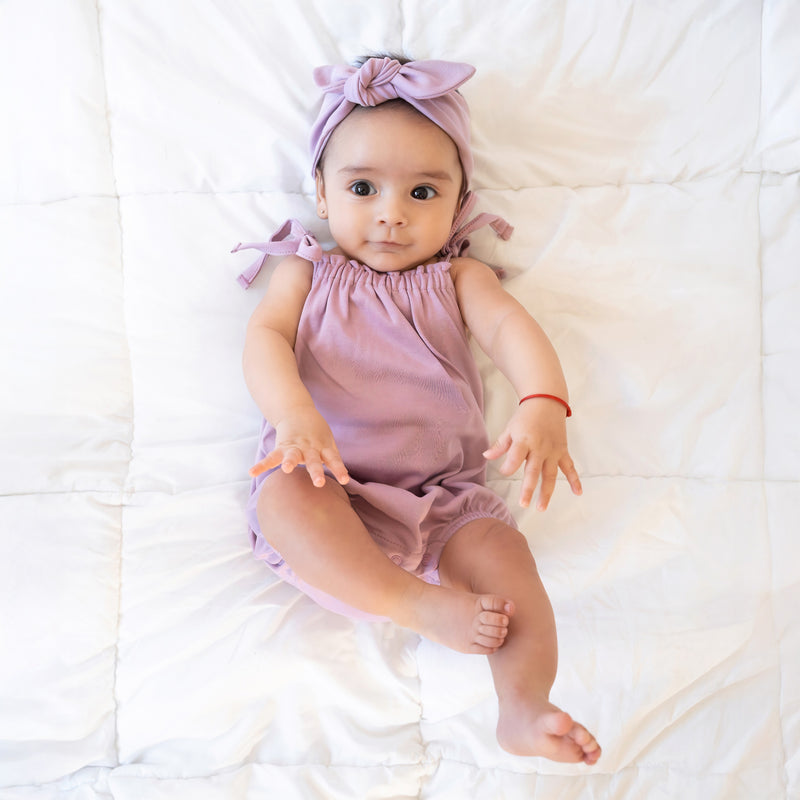Pañalero de Lazos en color Rosa Nube - body para bebe