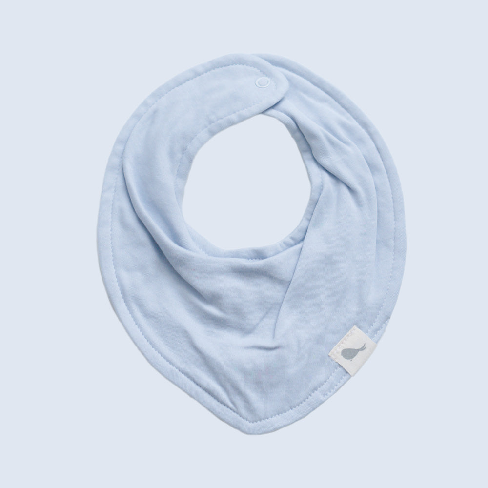 Baberito Azul Cielo - babero para bebe Mae & Mini