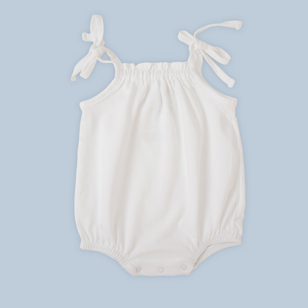 Pañalero de Lazos Blanco Nube - body para bebe Mae & Mini