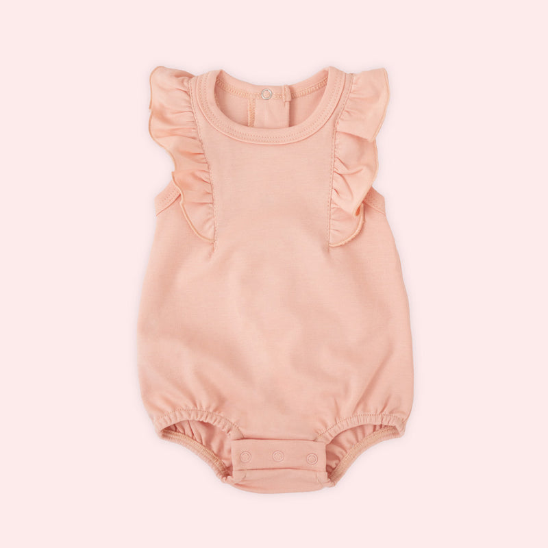 Pañalero de Olanes Rosa Bebe - body para bebe Mae & Mini