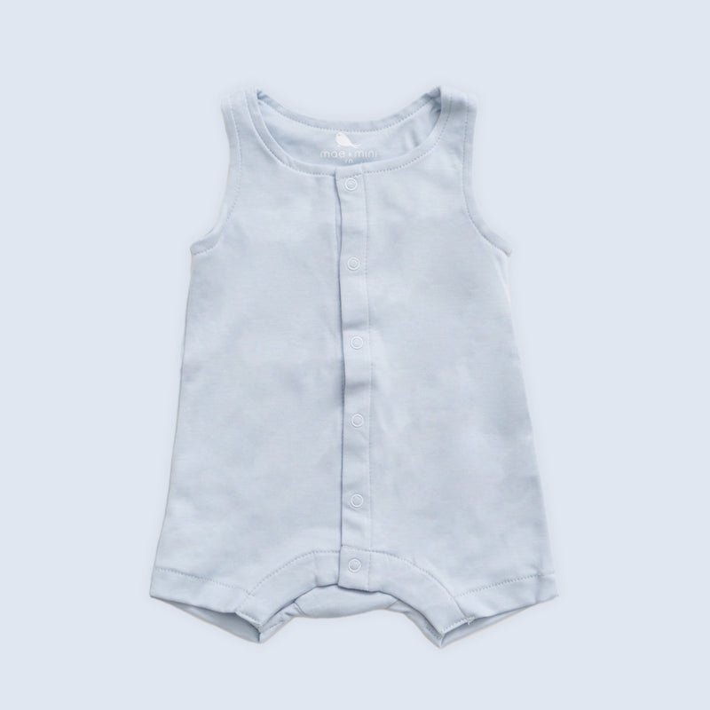 Overol Corto de algodon pima organico para bebe - Mae & Mini