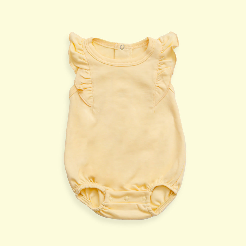 Pañalero de Olanes Amarillo Bebe - body para bebe Mae & Mini