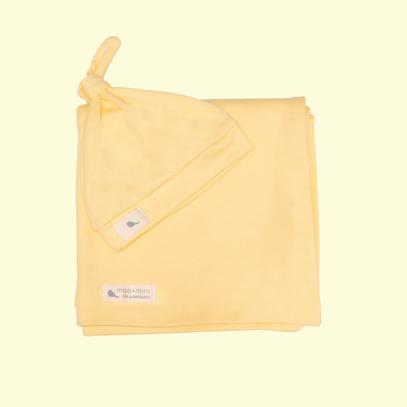 Set Arrullo en color Amarillo Bebe - set de regalo para bebe