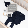 [mm-color:Azul Marino] Set Bienvenido a Casa en color Amarillo Bebé - set de regalo para bebe