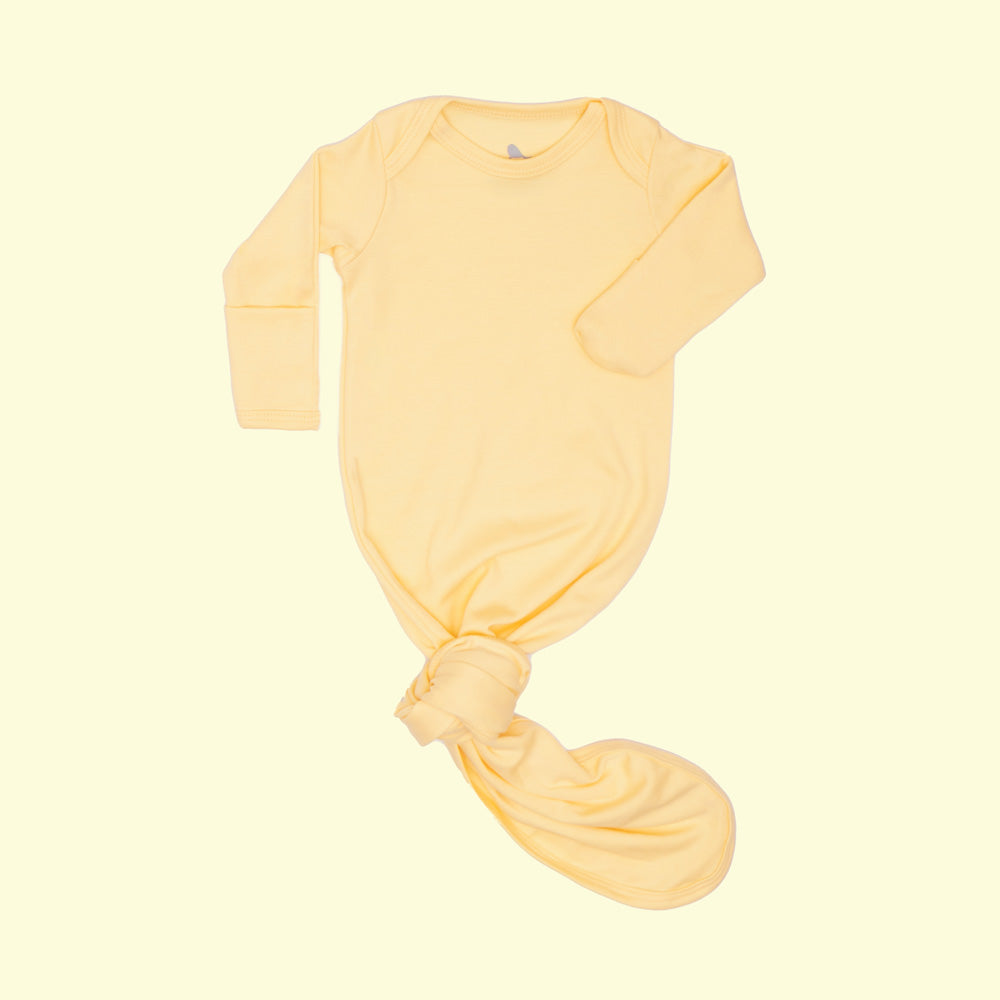 Pijama Nudo Amarillo Bebe - pijama para bebe Mae & Mini