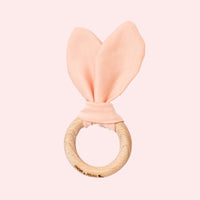 Mordedera Orejitas en Rosa Bebe - ropa organica para bebe
